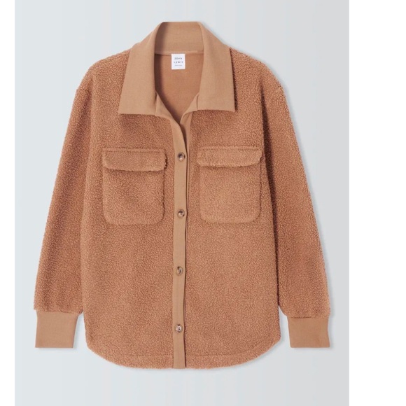 John Lewis Jackets & Blazers - John Lewis Boucle Shacket Jacket Tan